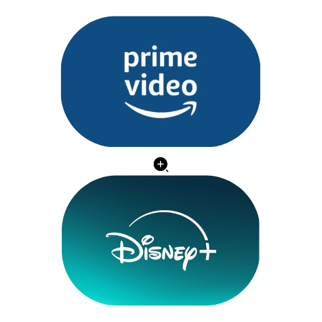 Amazon Prime + Disney+