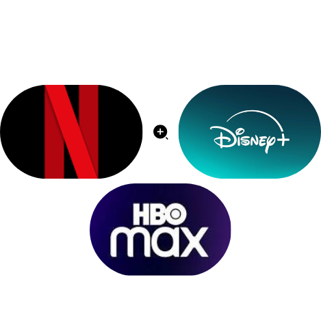 Netflix + Hbo Max + Disney