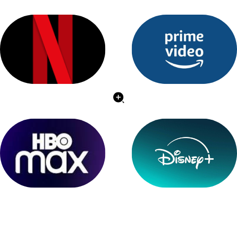 Netflix + Amazon Prime + Disney + Hbo Max